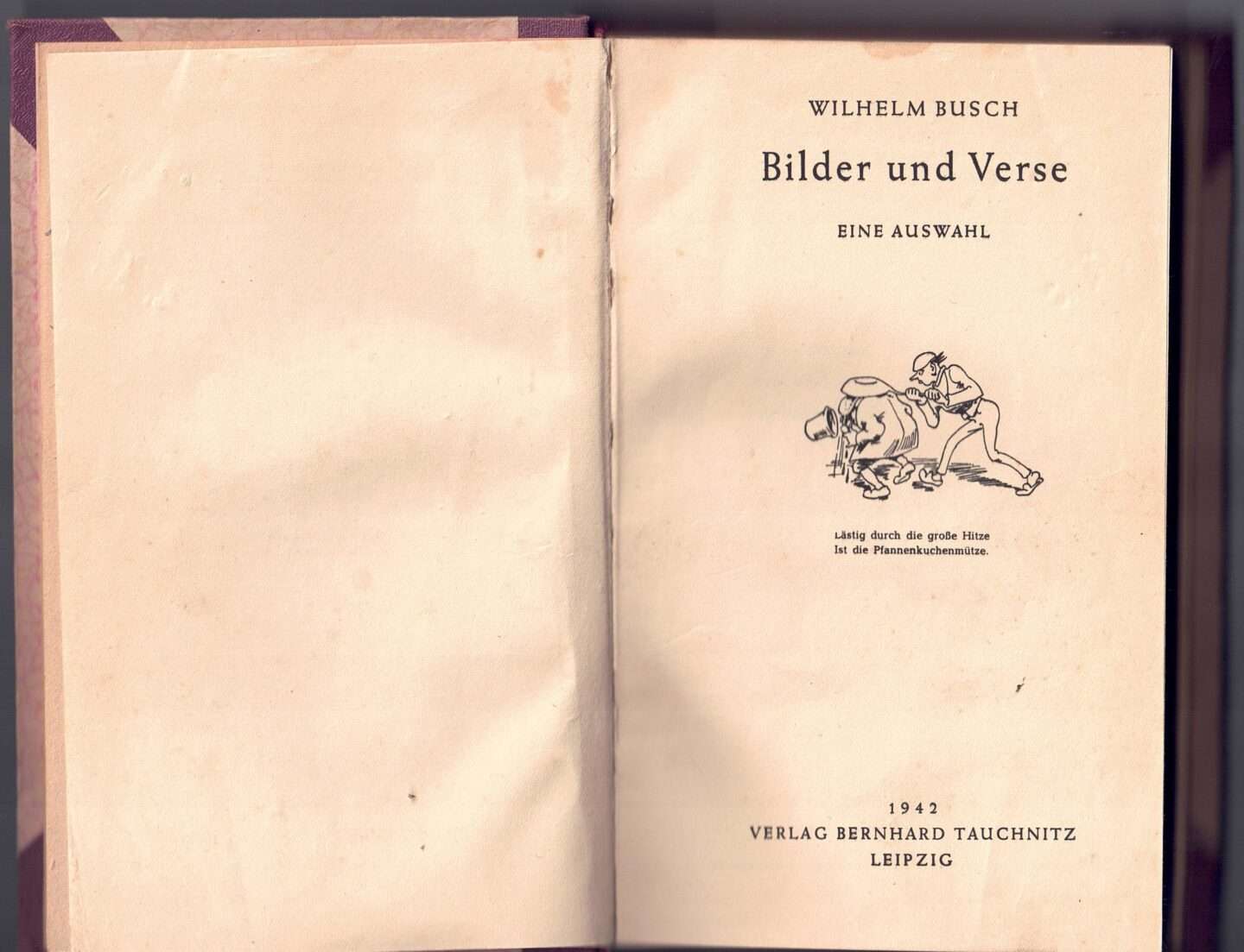 Buch Wilhelm Busch Bilder Und Verse Sammlung Wilhelm Busch Land