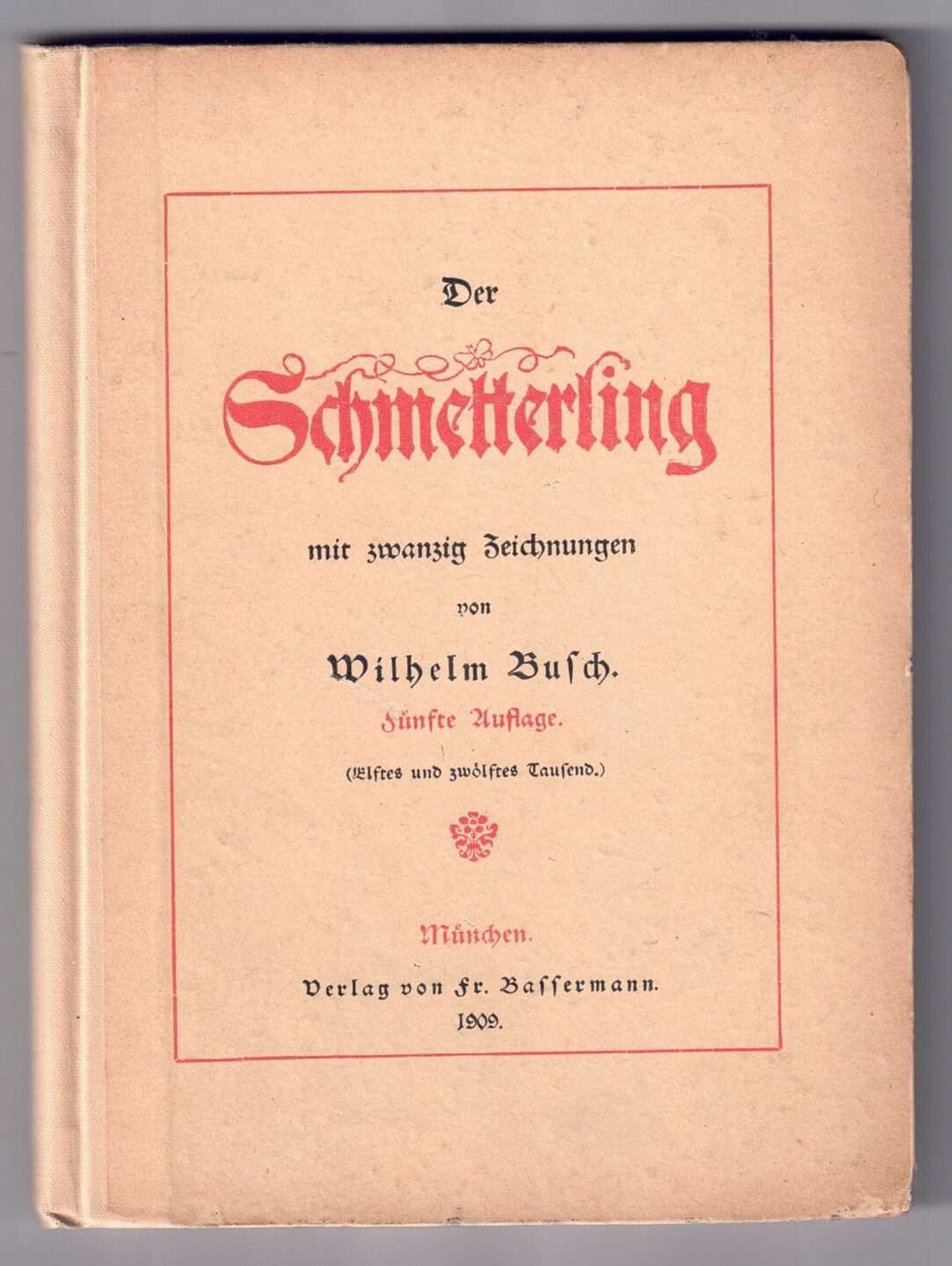 Buch Der Schmetterling Sammlung Wilhelm Busch Land